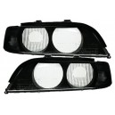 Čiré blikače+skla světel BMW E39 95-00 – XENON, černá