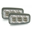 Čiré boční blikače Citroen Saxo 96-99 – LED, chrom