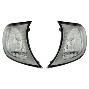 Čiré blikače BMW E46 Lim.+Touring 01-05 – chrom
