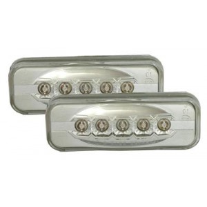 Čiré boční blikače Opel Omega B 94-03 – LED, chrom