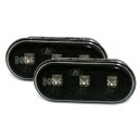 Čiré boční blikače Seat Cordoba 93-99 – LED, černé