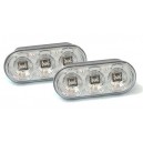 Čiré boční blikače Seat Ibiza 93-99 – LED, chrom