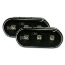 Čiré boční blikače Seat Leon/Toledo 99-05 – LED, černé