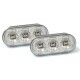 Čiré boční blikače VW Golf III 95-99 – LED, chrom