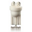 LED žárovka T10 12V 5W 4xLED – bílá