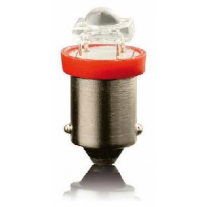 LED žárovka BA9S 12V 4W – červená