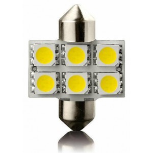 LED sufitka SV8,5 31mm 12V 6SMD LED – bílá