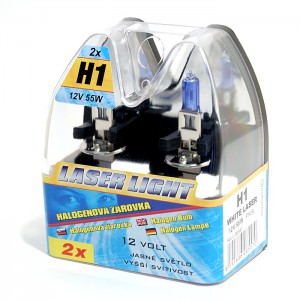 Žárovka H1 12V 55W WHITE LASER 2ks