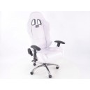Kancelářská židle RACE – bílá koženka