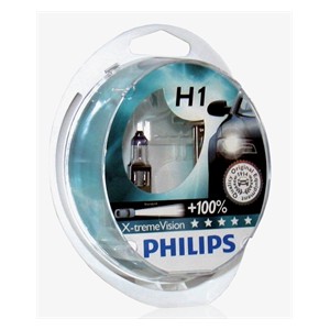 Žárovky Philips H1 X-treme Vision +100% 12V 55W