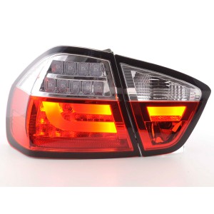 Zadní čirá světla BMW E90 3er Lim. 05-08 – LED, červená/krystal