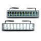 Světla pro denní svícení 2x18 LED – chrom