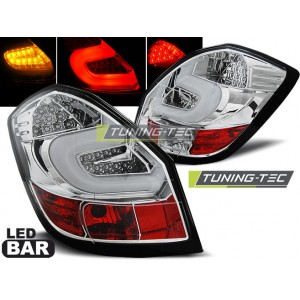 Zadní čirá světla Škoda Fabia II 07-10 - LED, chrom
