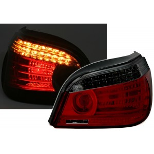 Zadní čirá světla BMW E60 04-07 – LED, červená/kouřová