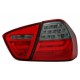 Zadní čirá světla BMW E90 3er Lim. 04-08 LED, červená/kouřová