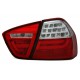 Zadní čirá světla BMW E90 3er Lim. 04-08 LED, červená/krystal