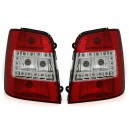 Zadní čirá světla VW Touran 1T 03-10 LED červená/krystal