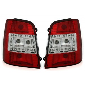 Zadní čirá světla VW Touran 1T 03-10 LED červená/krystal