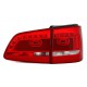 Zadní čirá světla VW Touran 1T Facelift GP2 LED červená/krystal