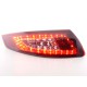 Zadní čirá světla Porsche 911 / 997 04-08 - LED, červená/krystal