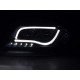 Přední světla Audi A6 4B 01-04 s denním svícením, černá