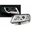 Přední čirá světla Audi A6 4F 04-11 TUBE LIGHTS, chrom