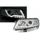 Přední čirá světla Audi A6 4F 04-11 TUBE LIGHTS, chrom