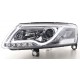 Přední čirá světla Audi A6 4F 04-11 TUBE LIGHTS, chrom