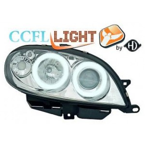 Přední světla Citroen Saxo 00-04 CCFL, chrom