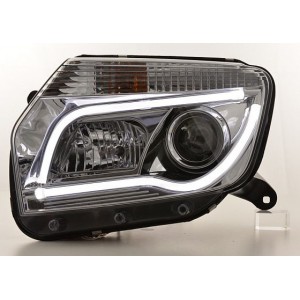 Přední čirá světla Dacia Duster 09-13 TUBE LIGHT, chrom