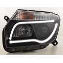 Čirá optika Dacia Duster 09-13 TUBE LIGHT, černá