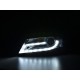 Přední světla Audi A4 8K B8 07-11 s denním svícením, chrom
