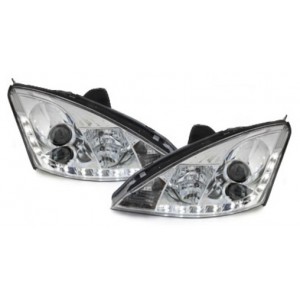 Přední světla D-LITE Ford Focus 01-04 – chrom