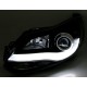 Přední čirá světla Ford Focus MK3 11-14 SKI WINGS chrom