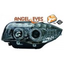 Přední světla DEVIL EYES BMW E87/81 04-09 chrom, LED blinkr