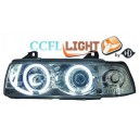 Čirá optika BMW E36 Lim. 92-98 CCFL, chrom