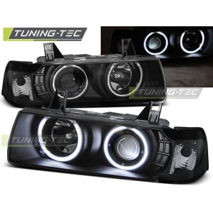 BMW E36 Lim./Touring/Compact přední světla CCFL ANGEL EYES, černá