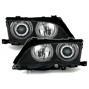 BMW E46 Lim./Touring přední světla CCFL ANGEL EYES, černá