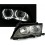 BMW E46 Lim./Touring přední světla LED ANGEL EYES, chrom