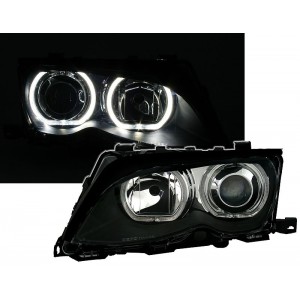 BMW E46 Lim./Touring přední světla LED ANGEL EYES, černá