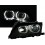 BMW E46 Lim./Touring přední světla LED ANGEL EYES, černá