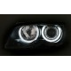 Přední světla BMW E46 Coupe/Cabrio 99-03 CCFL, černá