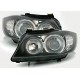 Čirá optika BMW E90 05-09 černá, LED blinkr