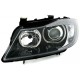 Přední čirá světla BMW E90 05-09 LED, černá