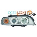 Čirá optika BMW E39 95-00 CCFL, chrom