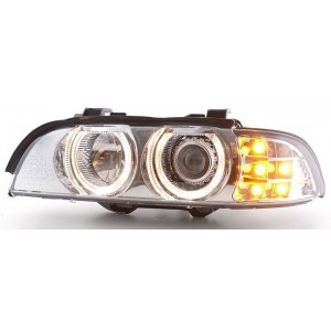 Čirá optika BMW E39 95-00 chrom, LED blinkr