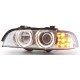 Čirá optika BMW E39 95-00 chrom, LED blinkr