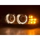 Čirá optika BMW E39 95-00 chrom, LED blinkr