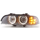 Čirá optika BMW E39 95-00 černá, LED blinkr