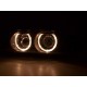 Čirá optika BMW E39 95-00 černá, LED blinkr